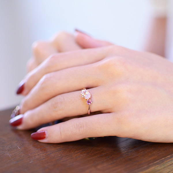 umu -アム- FINE JEWELRY STUIDIOK10 クンツァイト ロードライトガーネット リングkk0680_i2.jpg