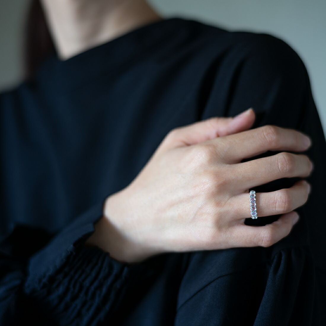 umu -アム- FINE JEWELRY STUIDIOカボション ブルームーンストーン リングkk0719_i3.jpg
