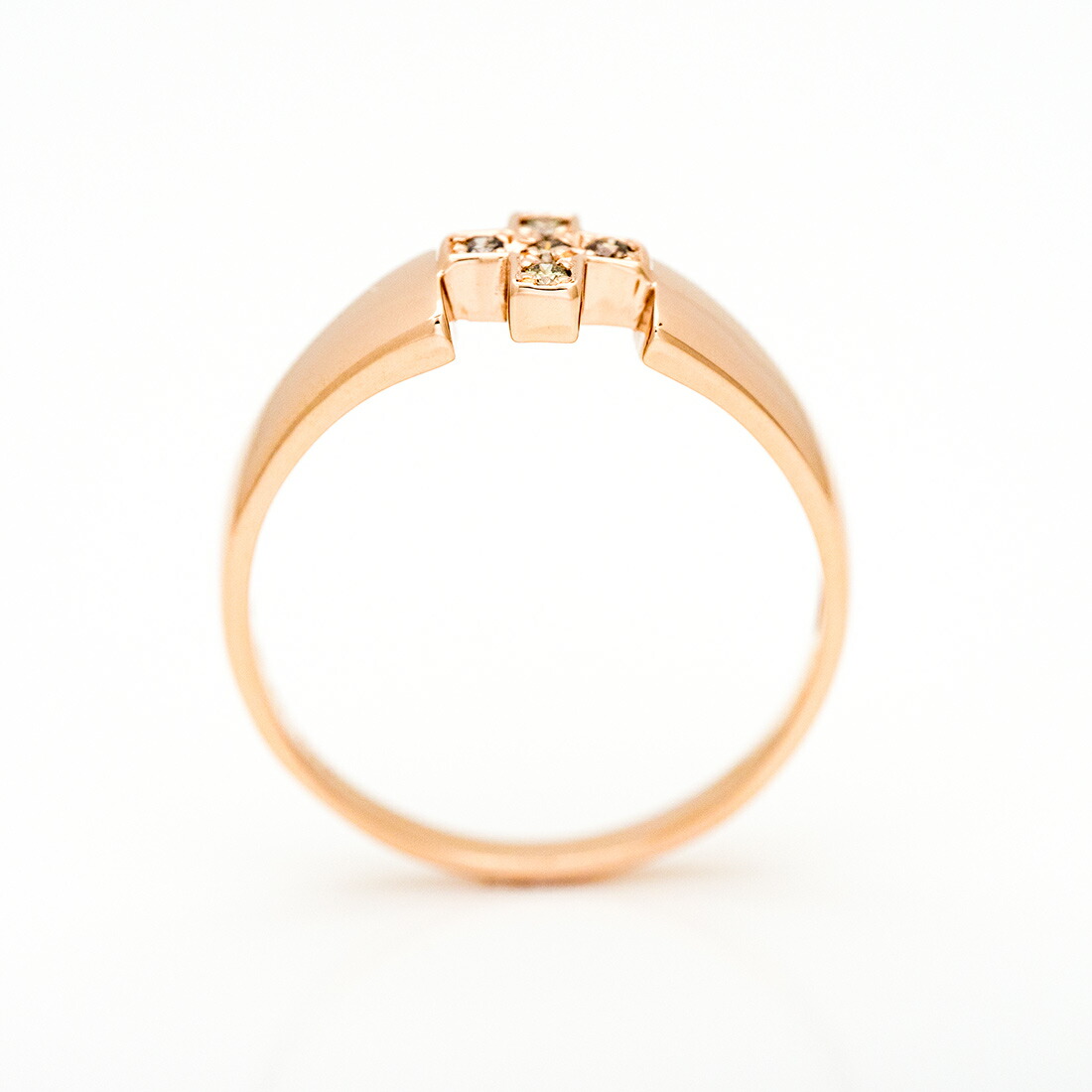umu -アム- FINE JEWELRY STUIDIOブラウンダイヤモンド クロスモチーフ リングkk0724_s.jpg