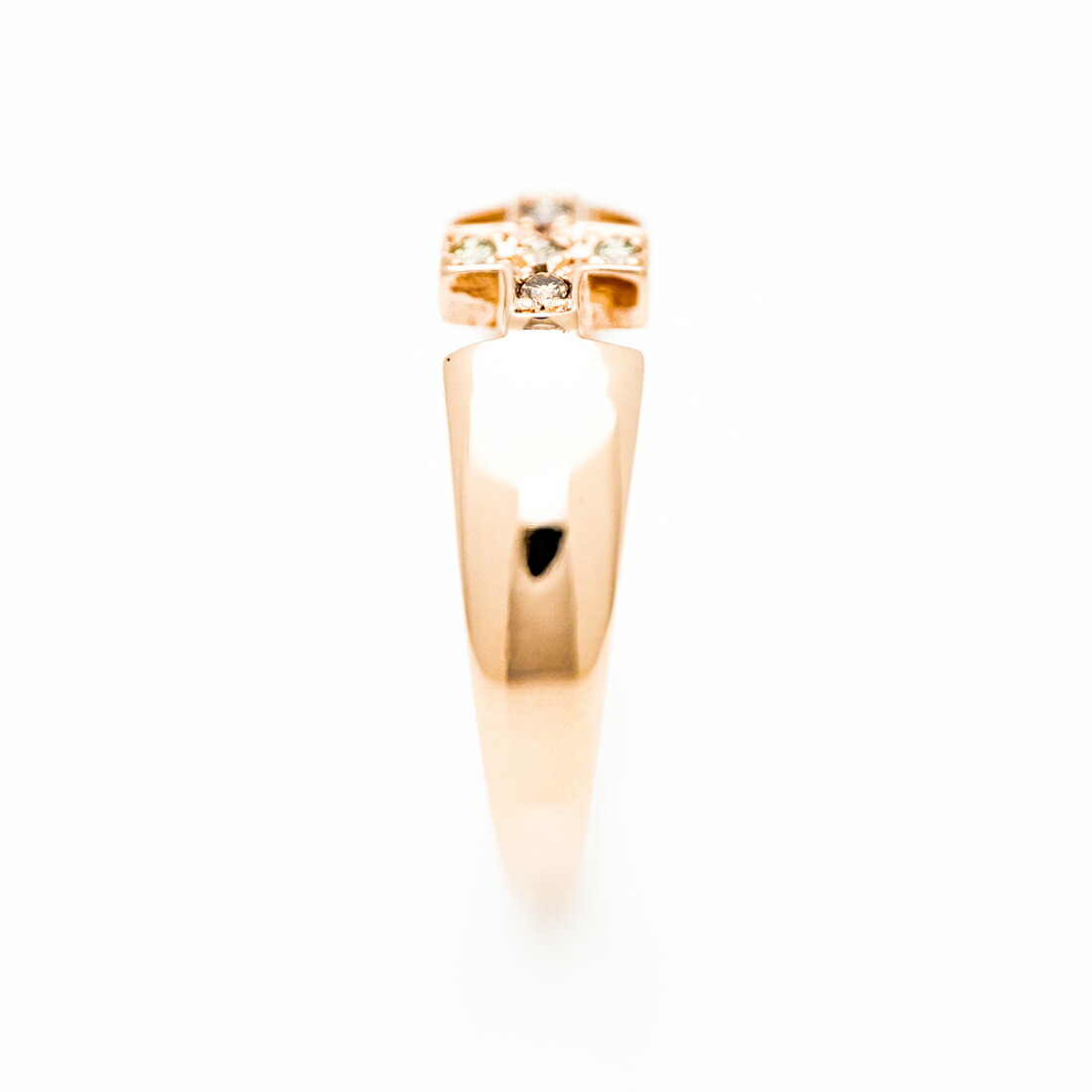 umu -アム- FINE JEWELRY STUIDIOブラウンダイヤモンド クロスモチーフ リングkk0724_y.jpg