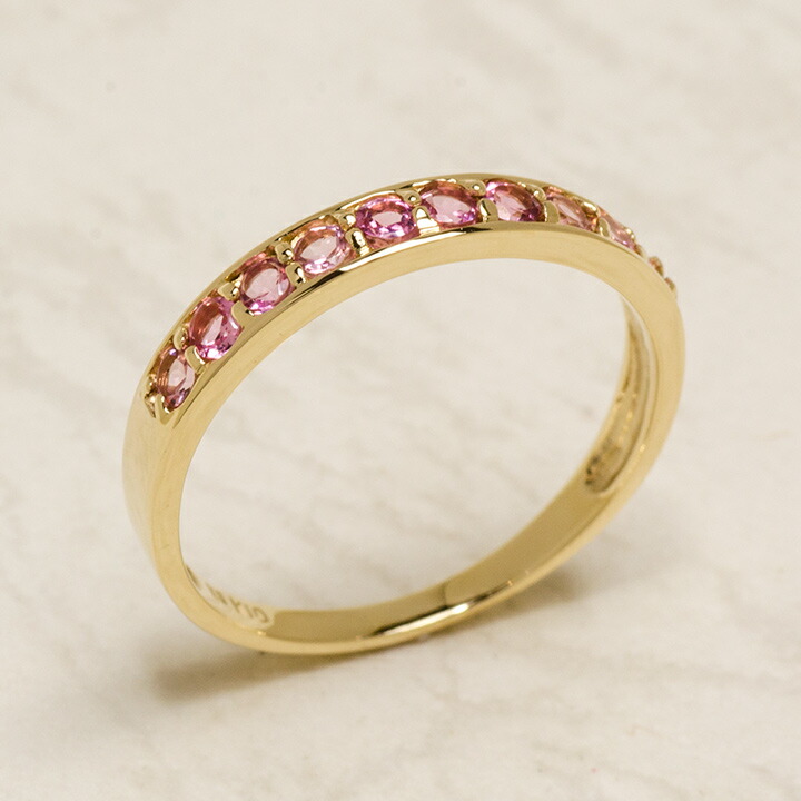 umu -アム- FINE JEWELRY STUIDIOピンクトルマリン エタニティリングkk0762_kanban2.jpg