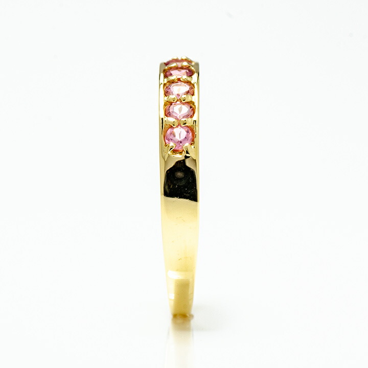 umu -アム- FINE JEWELRY STUIDIOピンクトルマリン エタニティリングkk0762_y.jpg