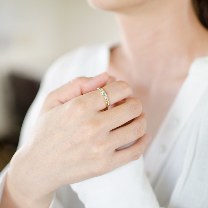 umu -アム- FINE JEWELRY STUIDIOグリーンベリル ダイヤモンド リングkk0777_i2.jpg