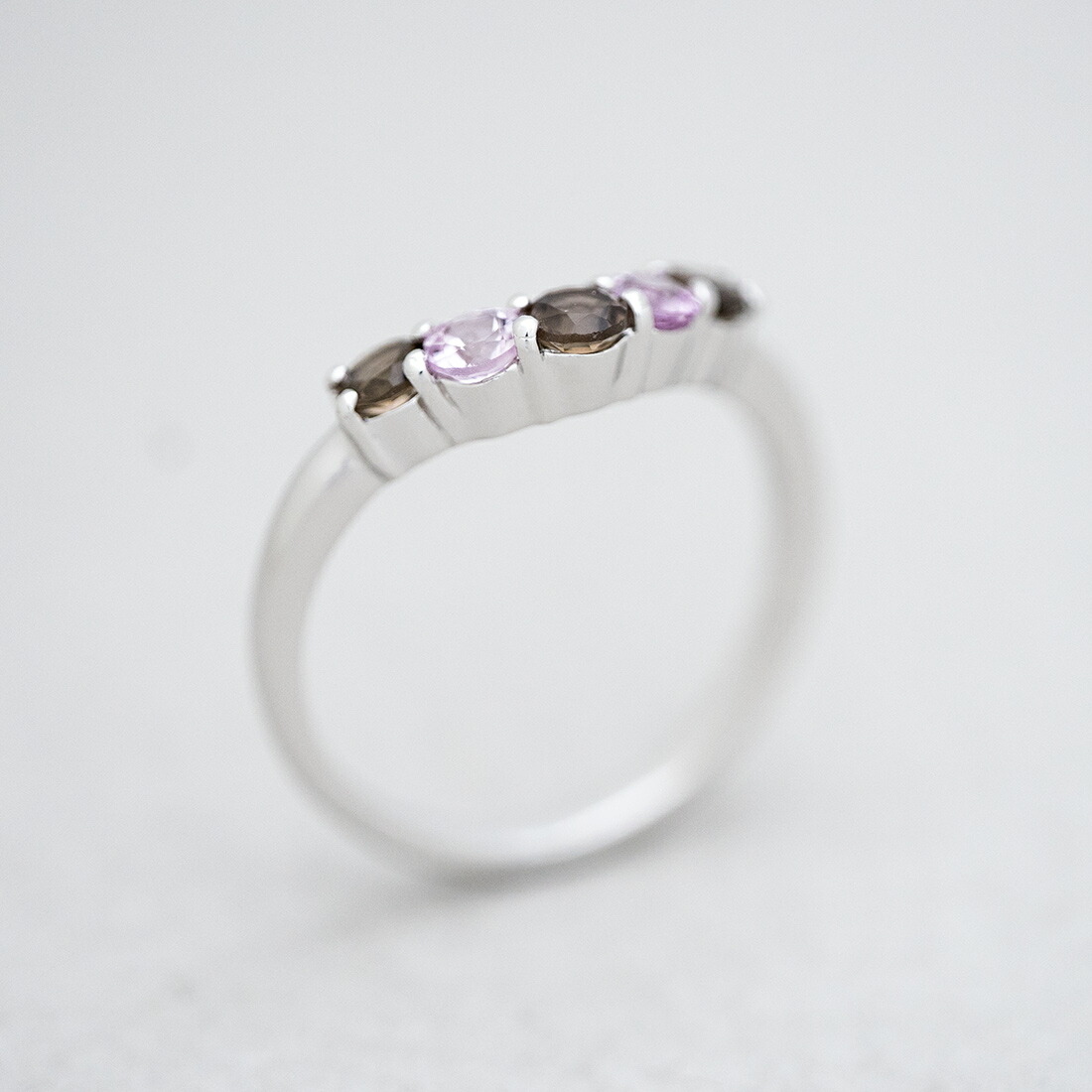 umu -アム- FINE JEWELRY STUIDIOスモーキークォーツ ピンクトパーズ リングkk0792_kanban2.jpg