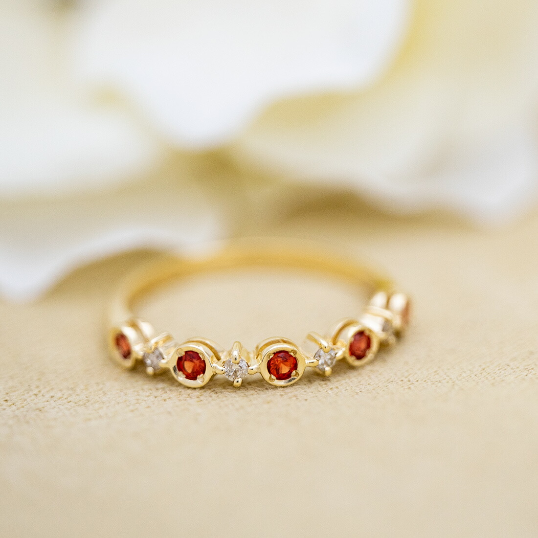 umu -アム- FINE JEWELRY STUIDIOレッドサファイア ダイヤモンド リングkk0815_1.jpg