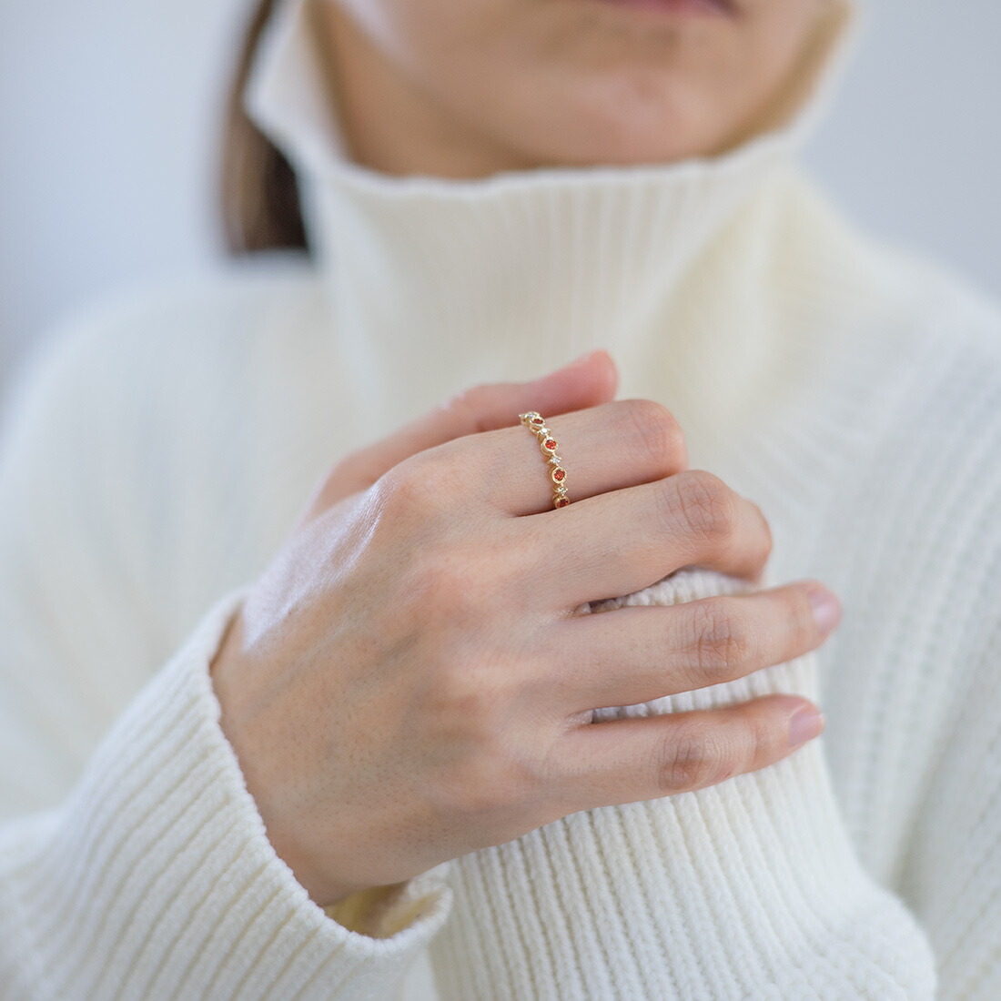 umu -アム- FINE JEWELRY STUIDIOレッドサファイア ダイヤモンド リングkk0815_i2.jpg