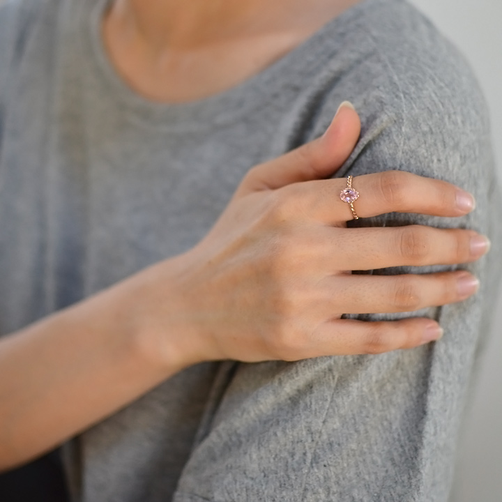 umu -アム- FINE JEWELRY STUIDIOピンククォーツ リング 「fresco」kk0821_i3.jpg