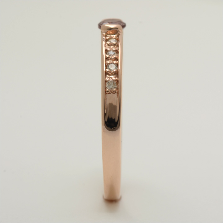 K10 シャンパンガーネット ダイヤモンド リング[商品番号:KK0826