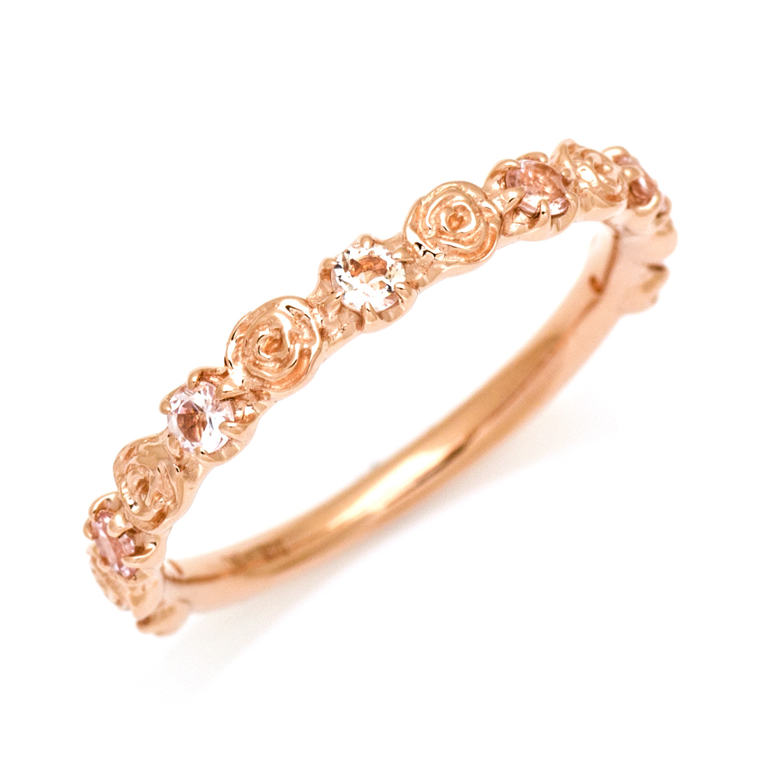 umu -アム- FINE JEWELRY STUIDIOK10 モルガナイト バラモチーフ リング 「rosa」kk0828.jpg