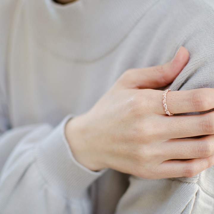 umu -アム- FINE JEWELRY STUIDIOK10 モルガナイト バラモチーフ リング 「rosa」kk0828_i3.jpg