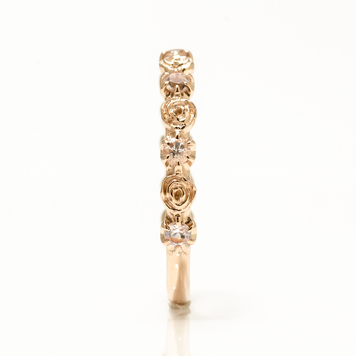 umu -アム- FINE JEWELRY STUIDIOK10 モルガナイト バラモチーフ リング 「rosa」kk0828_y.jpg