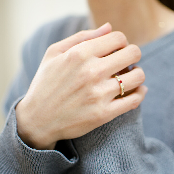 umu -アム- FINE JEWELRY STUIDIOレッドサファイア ダイヤモンド リングkk0829_i2.jpg