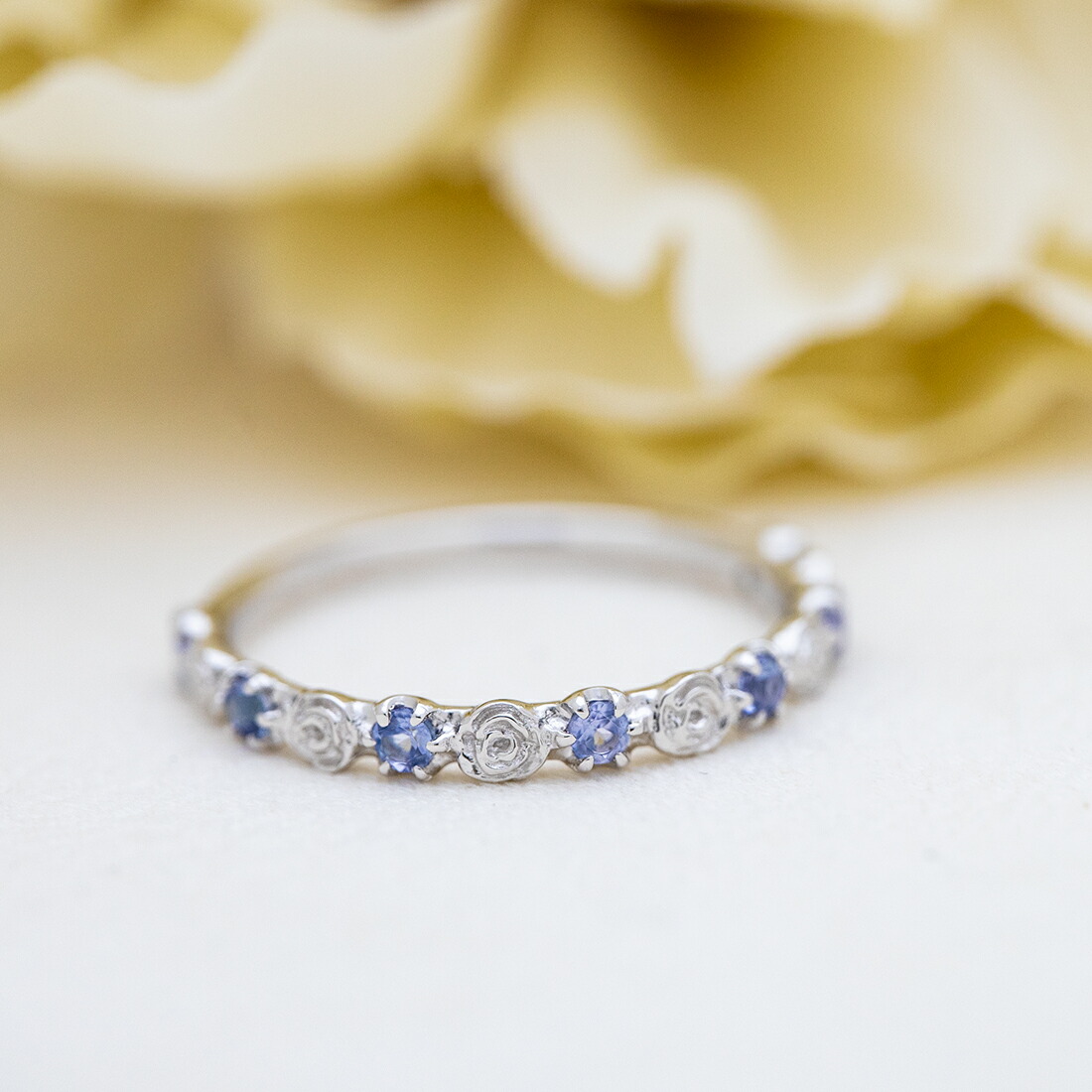 umu -アム- FINE JEWELRY STUIDIOタンザナイト バラモチーフ リング 「rosa」kk0831_1.jpg