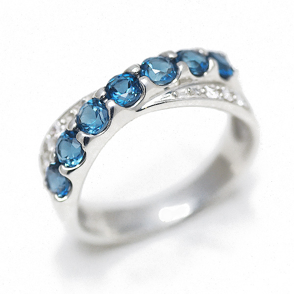 umu -アム- FINE JEWELRY STUIDIOロンドンブルートパーズ ダイヤモンド リングkk0834_kanban2.jpg