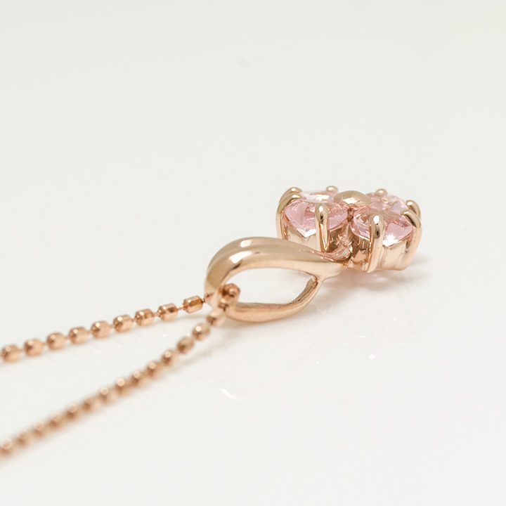 umu -アム- FINE JEWELRY STUIDIOK10 ピンククォーツ クローバーモチーフ ペンダントトップkk0835_s.jpg