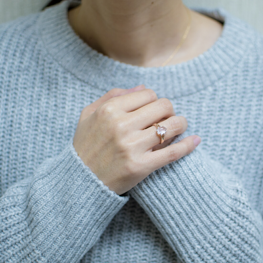 umu -アム- FINE JEWELRY STUIDIOローズクォーツ リングkk0851_i2.jpg