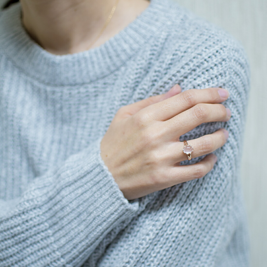 umu -アム- FINE JEWELRY STUIDIOローズクォーツ リングkk0851_i3.jpg