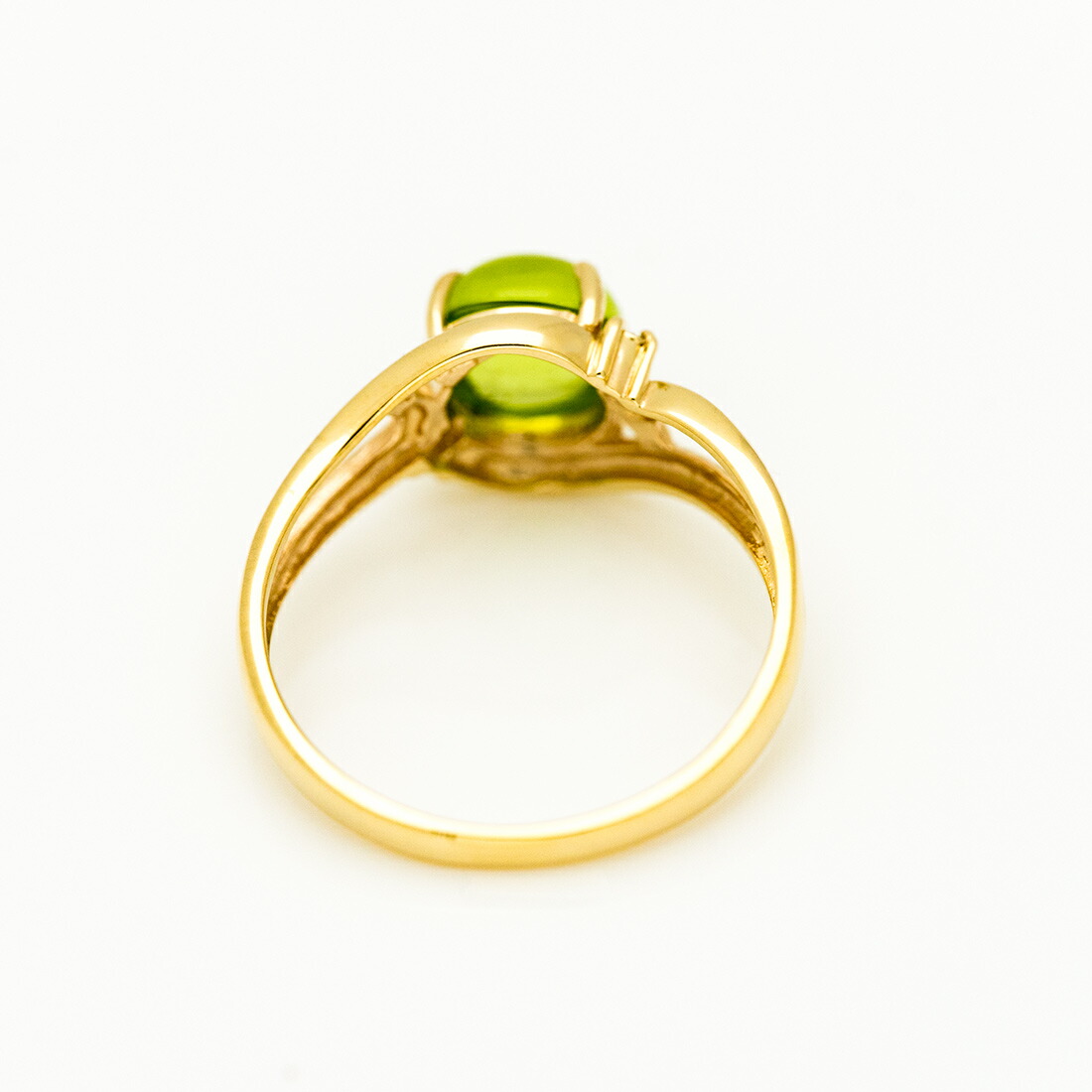 umu -アム- FINE JEWELRY STUIDIOカボション ペリドット ダイヤモンド リングkk0909_u.jpg