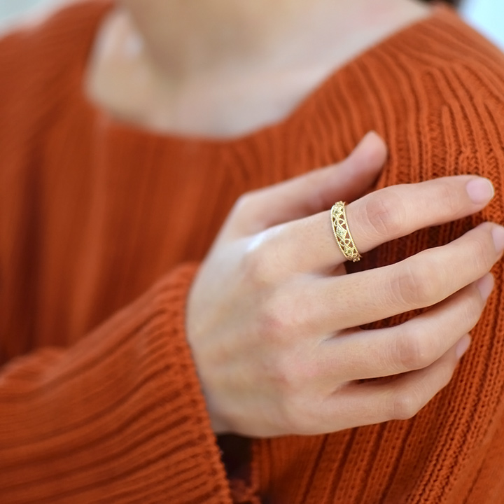 umu -アム- FINE JEWELRY STUIDIOK10 ペリドット リング 「cortile」kk0940_i3.jpg