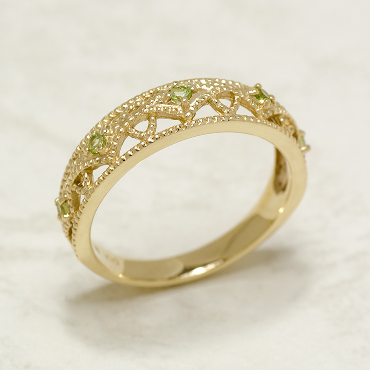 umu -アム- FINE JEWELRY STUIDIOK10 ペリドット リング 「cortile」kk0940_kanban2.jpg