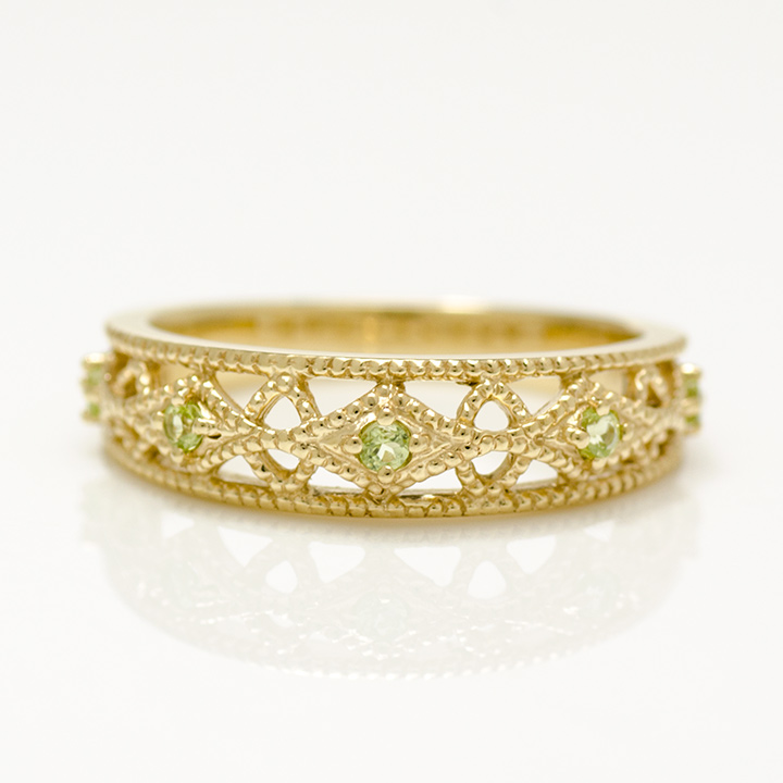 umu -アム- FINE JEWELRY STUIDIOK10 ペリドット リング 「cortile」kk0940_m.jpg