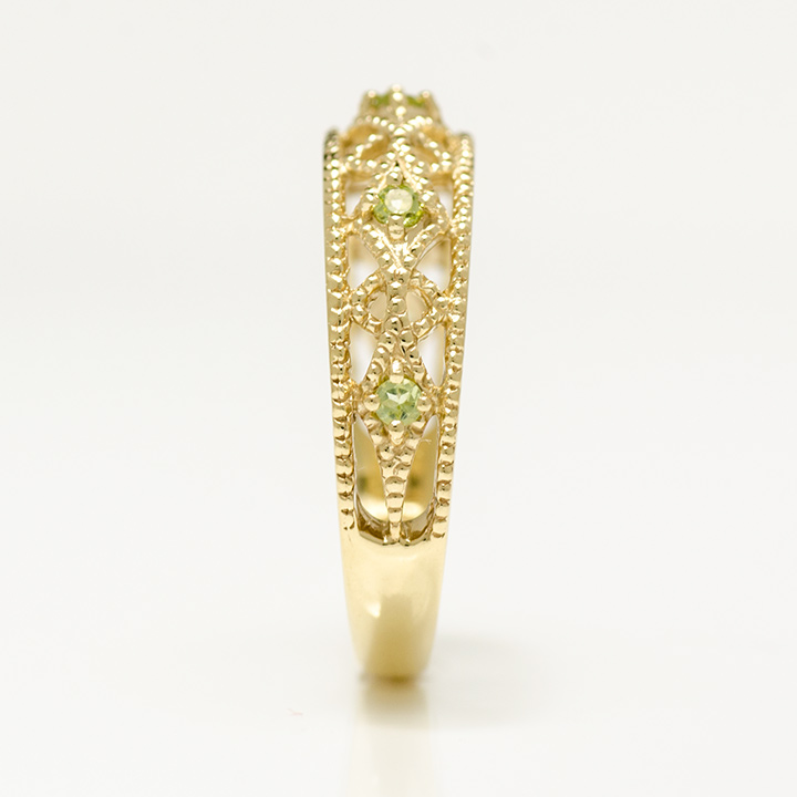 umu -アム- FINE JEWELRY STUIDIOK10 ペリドット リング 「cortile」kk0940_y.jpg