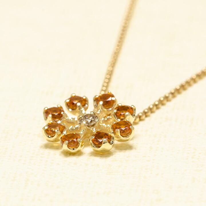 umu -アム- FINE JEWELRY STUIDIOマンダリンガーネット ダイヤモンド ペンダントトップ 「luce」kk0973_kanban2.jpg