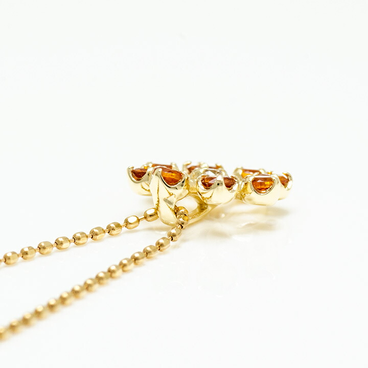 umu -アム- FINE JEWELRY STUIDIOマンダリンガーネット ダイヤモンド ペンダントトップ 「luce」kk0973_s.jpg