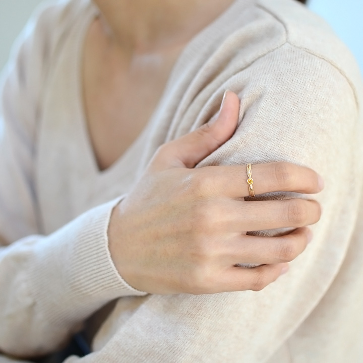 umu -アム- FINE JEWELRY STUIDIOイエローベリル リング 「nastro」kk0974_i3.jpg