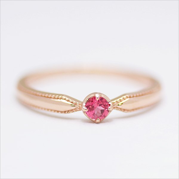 umu -アム- FINE JEWELRY STUIDIOK10 ピンクスピネル リング 「nastro」kk0975_m.jpg