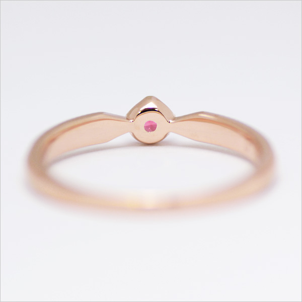 umu -アム- FINE JEWELRY STUIDIOK10 ピンクスピネル リング 「nastro」kk0975_u.jpg