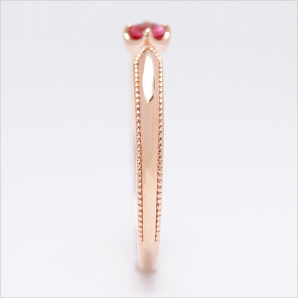 umu -アム- FINE JEWELRY STUIDIOK10 ピンクスピネル リング 「nastro」kk0975_y.jpg