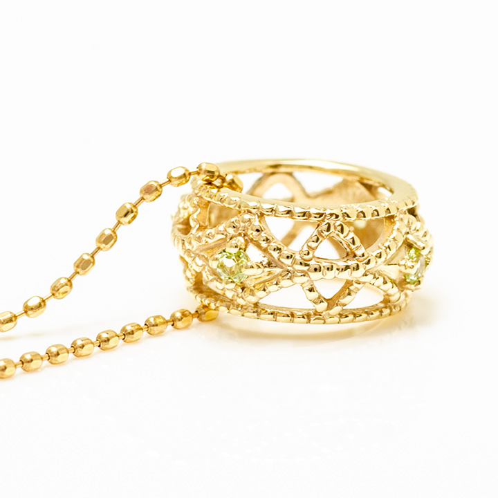 umu -アム- FINE JEWELRY STUIDIOK10 ペリドット ペンダントトップ 「cortile」kk0977_s.jpg
