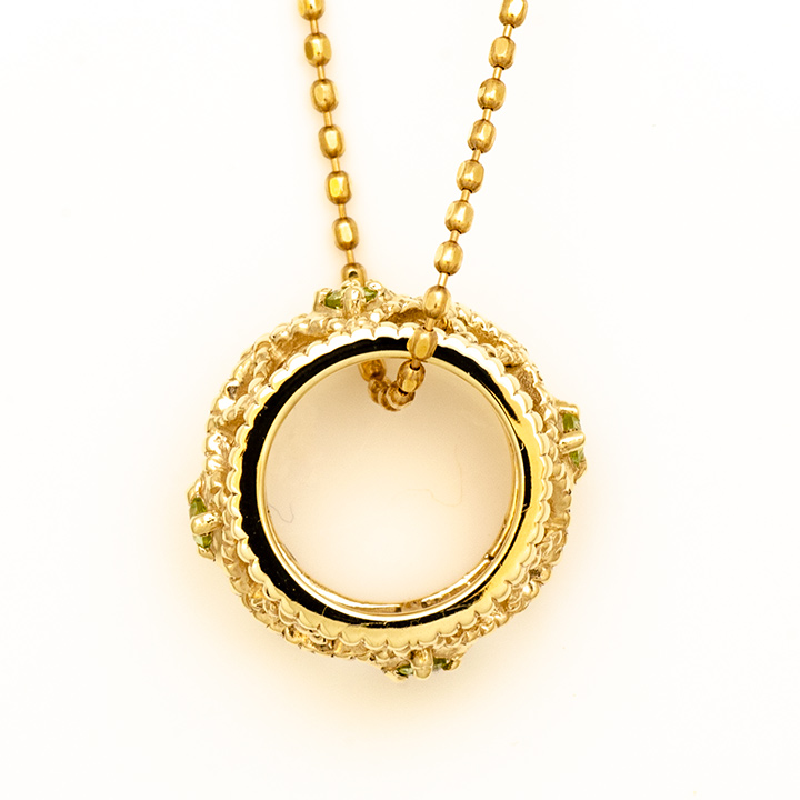 umu -アム- FINE JEWELRY STUIDIOK10 ペリドット ペンダントトップ 「cortile」kk0977_u.jpg
