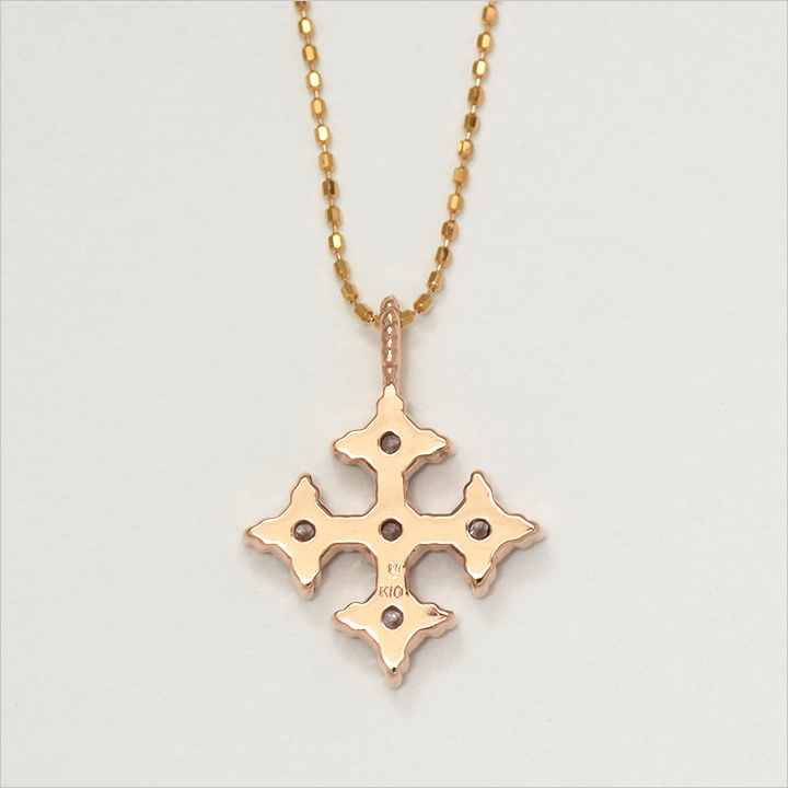 umu -アム- FINE JEWELRY STUIDIOK10 モルガナイト クロスモチーフ ペンダントトップ 「alone」kk0979_u.jpg