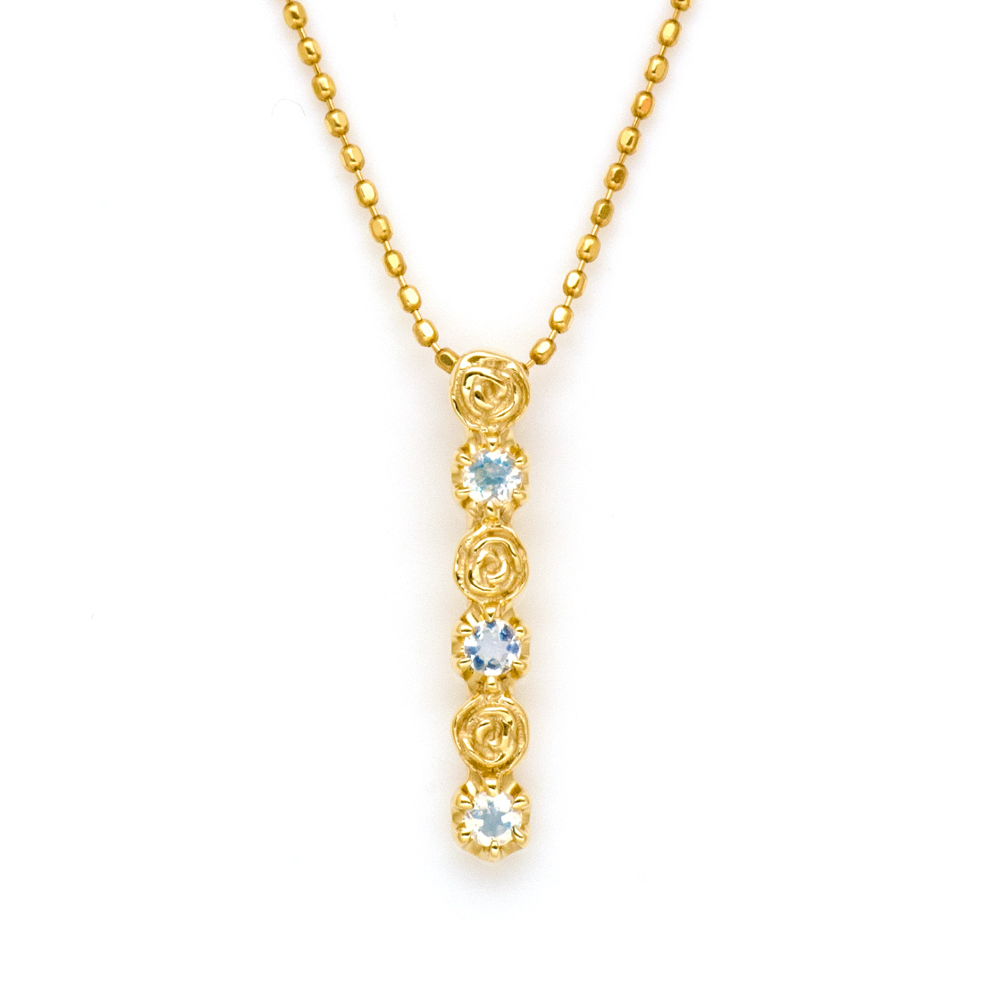 umu -アム- FINE JEWELRY STUIDIOK10 ブルームーンストーン バラ ペンダントトップ 「rosa」kk0983.jpg