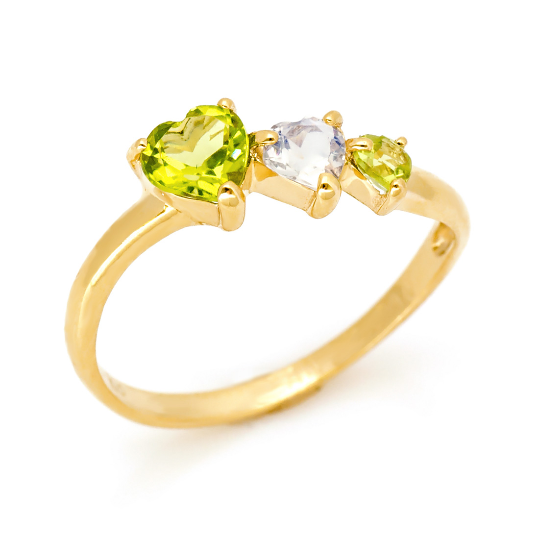 umu -アム- FINE JEWELRY STUIDIOK10 ペリドット ブルームーンストーン ハート リングkk0987.jpg
