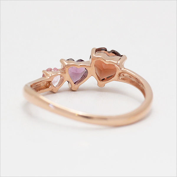 umu -アム- FINE JEWELRY STUIDIOK10 フェミニンカラー ハート リングkk0988_u.jpg