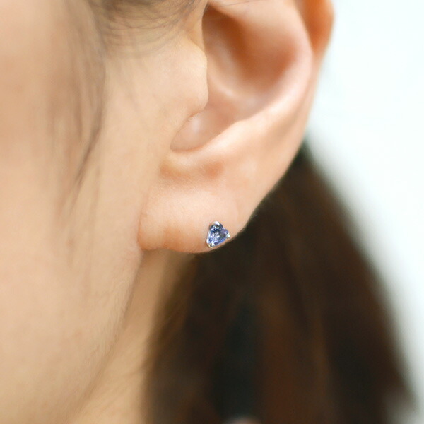 umu -アム- FINE JEWELRY STUIDIOタンザナイト ハート スタッドピアスpi0005_i2.jpg