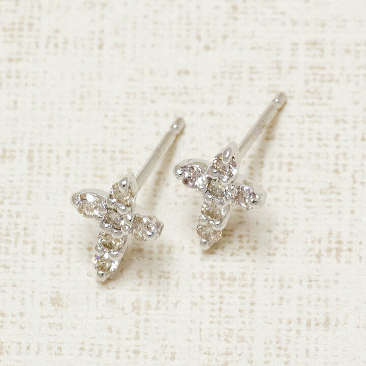 umu -アム- FINE JEWELRY STUIDIOダイヤモンド クロスモチーフ スタッドピアスpi0021_kanban2.jpg