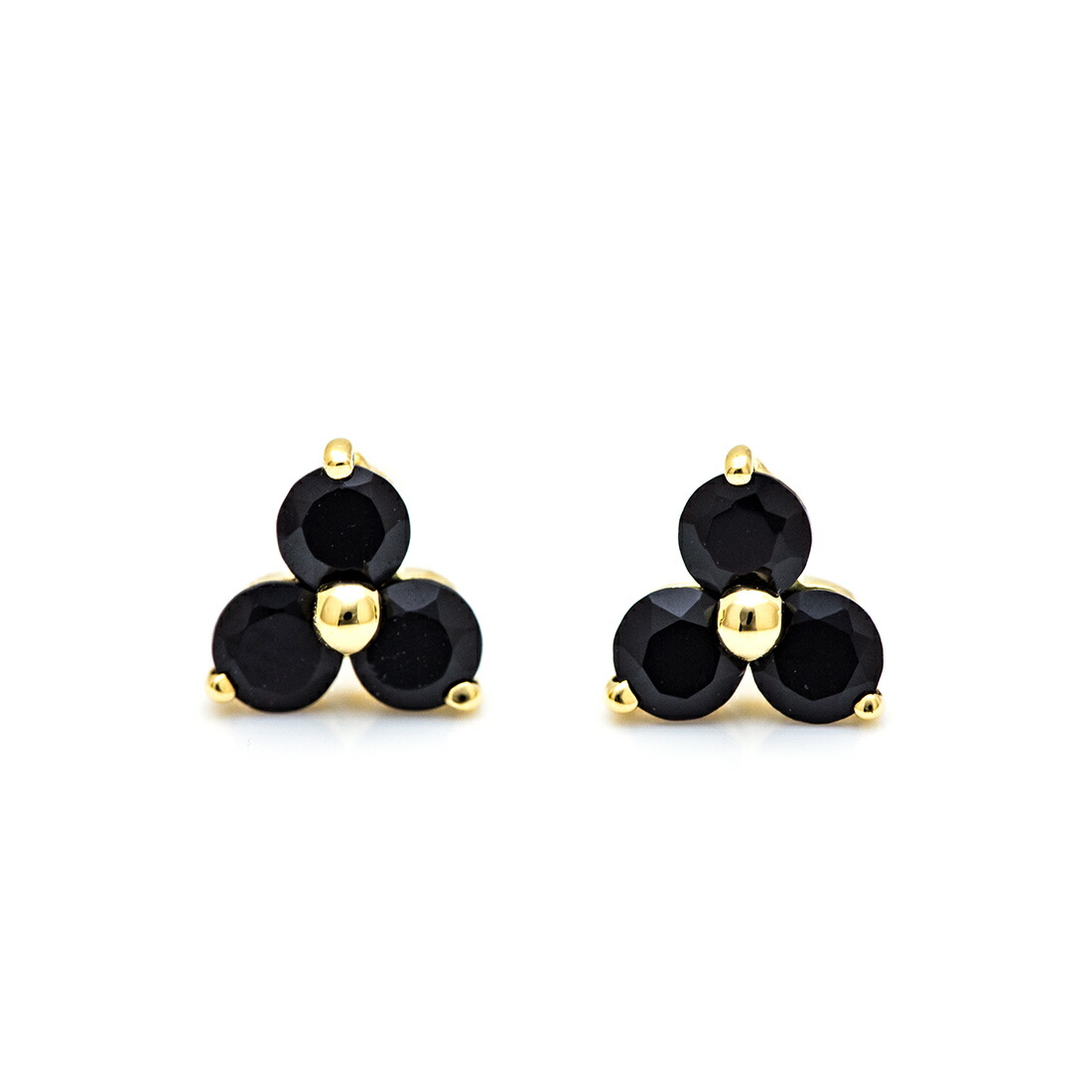 umu -アム- FINE JEWELRY STUIDIOオニキス フラワーモチーフ スタッドピアスpi0044_m.jpg