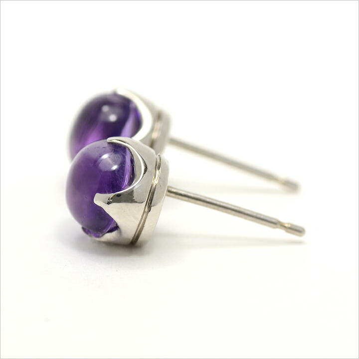 umu -アム- FINE JEWELRY STUIDIOカボッション アメシスト スタッドピアスimgrc0077040374.jpg