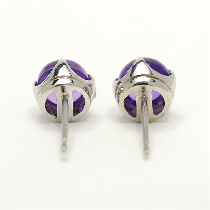 umu -アム- FINE JEWELRY STUIDIOカボッション アメシスト スタッドピアスimgrc0077040376.jpg