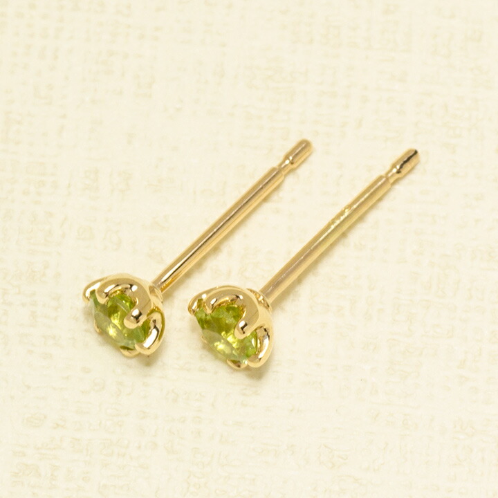 umu -アム- FINE JEWELRY STUIDIOミルククラウン ペリドット スタッドピアス 「bstondo」pi0054_kanban2.jpg