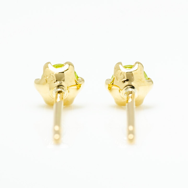 umu -アム- FINE JEWELRY STUIDIOミルククラウン ペリドット スタッドピアス 「bstondo」pi0054_u.jpg
