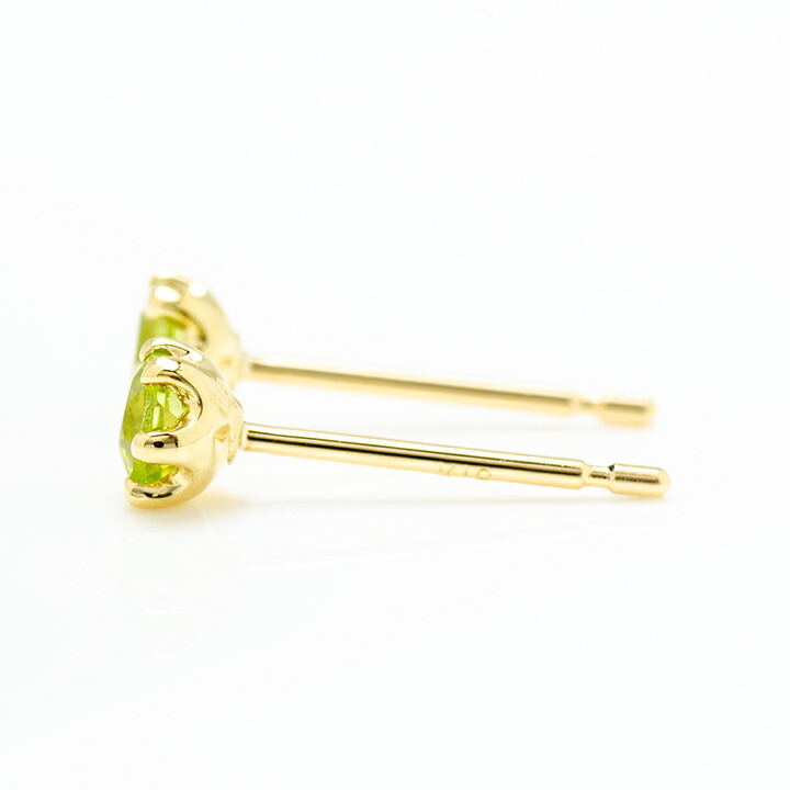 umu -アム- FINE JEWELRY STUIDIOミルククラウン ペリドット スタッドピアス 「bstondo」pi0054_y.jpg