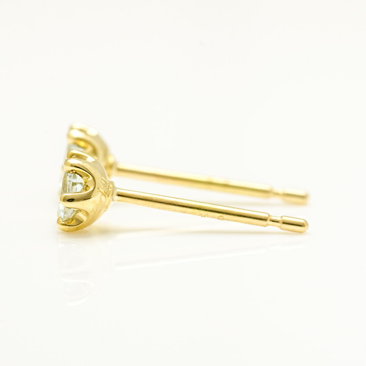 umu -アム- FINE JEWELRY STUIDIOミルククラウン アクアマリン スタッドピアス 「bstondo」pi0058_y.jpg