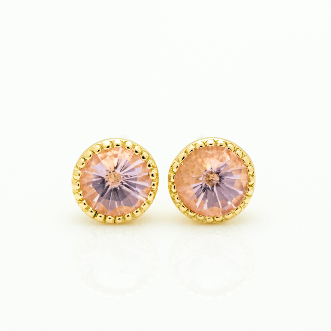 umu -アム- FINE JEWELRY STUIDIOピンククォーツ スタッドピアス 「epica」pi0067_m.jpg