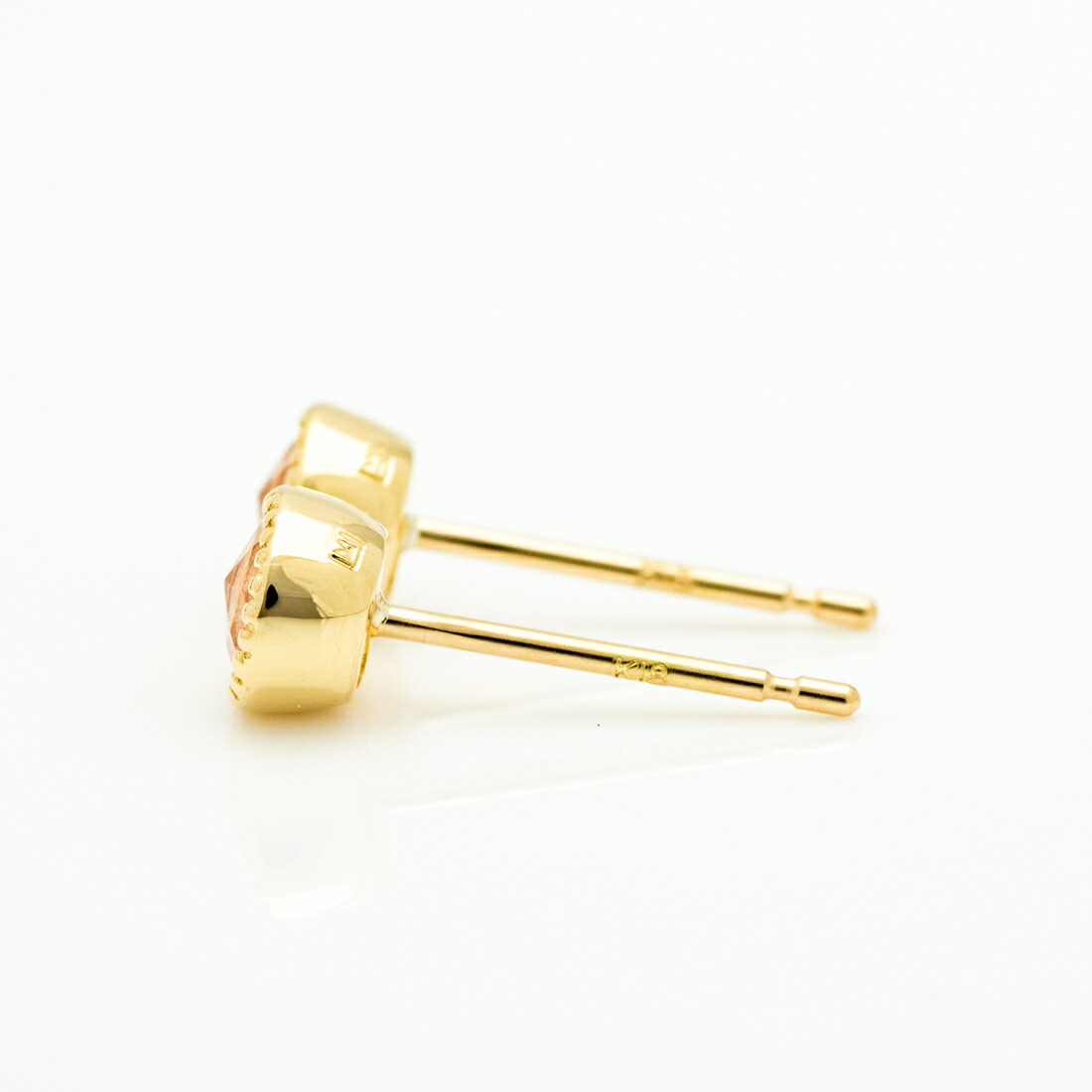 umu -アム- FINE JEWELRY STUIDIOピンククォーツ スタッドピアス 「epica」pi0067_y.jpg
