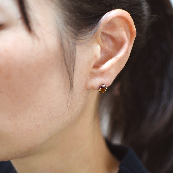 umu -アム- FINE JEWELRY STUIDIOスモーキーイエロークォーツ スタッドピアスimgrc0078556472.jpg